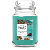 Yankee Candle tarro frontal mostrando presentación elegante y aroma duradero