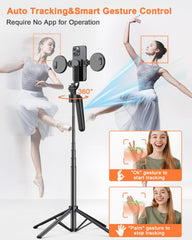 Yeaki primer plano del cabezal rotativo 360°, precisión en seguimiento