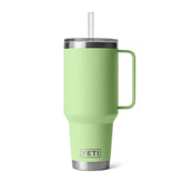 YETI Rambler vista frontal Key Lime mostrando capacidad y diseño