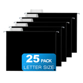 YNXPTBNC paquete frontal de 25 carpetas negro, orden visible