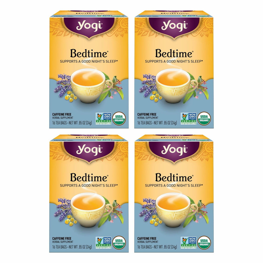 Yogi Bedtime caja frontal mostrando diseño y cantidad, aspecto tranquilizador
