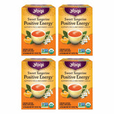 Yogi frente del empaque mostrando mandarina y energía positiva
