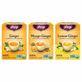 Yogi imagen frontal del pack con cajas y sellos orgánicos