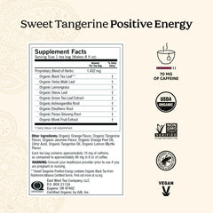 Yogi mezcla de hojas y especias a detalle que destaca calidad orgánica