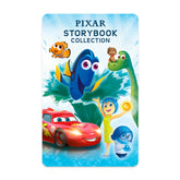 YOTO tarjeta Disney Pixar vista frontal con cubierta clara, muestra títulos para escucha rápida