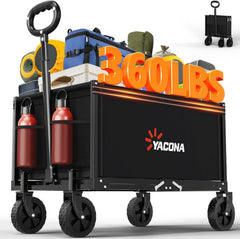 Yozoia vista frontal del carrito, solidez y capacidad rápida