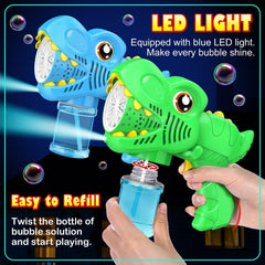 Yunaking pistola con LED encendido generando efecto brillante nocturno