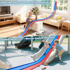 YUOIOYU pista adherida en ventana para carreras verticales divertidas