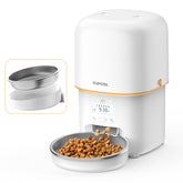 Yuposl frontal mostrando tolva y cuenco para alimentación ordenada