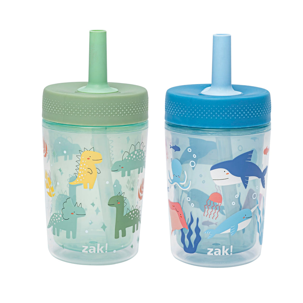 Zak Designs vaso Dino frente, diseño atractivo que motiva beber