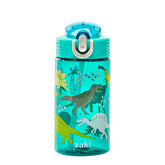 Zak Designs botella frontal con diseño dinosaurio y cierre seguro
