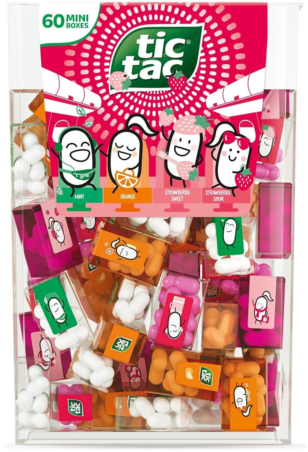 ZAYKIR caja frontal con 60 mini packs surtidos para compartir y vender