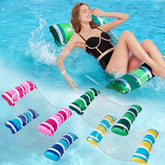 Zcaukya hamaca inflable frontal mostrando forma y colores vibrantes
