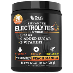 Zeal Naturals envase frontal mostrando 90 servicios y beneficios