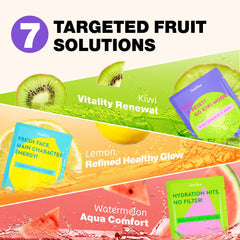 ZealSea gama de frutas indicando propiedades individuales por sabor