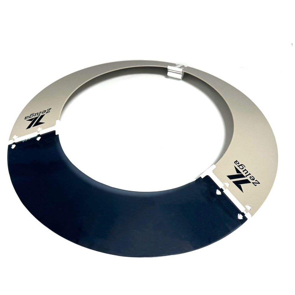 Zeluga visera frontal mostrando cobertura y protección facial