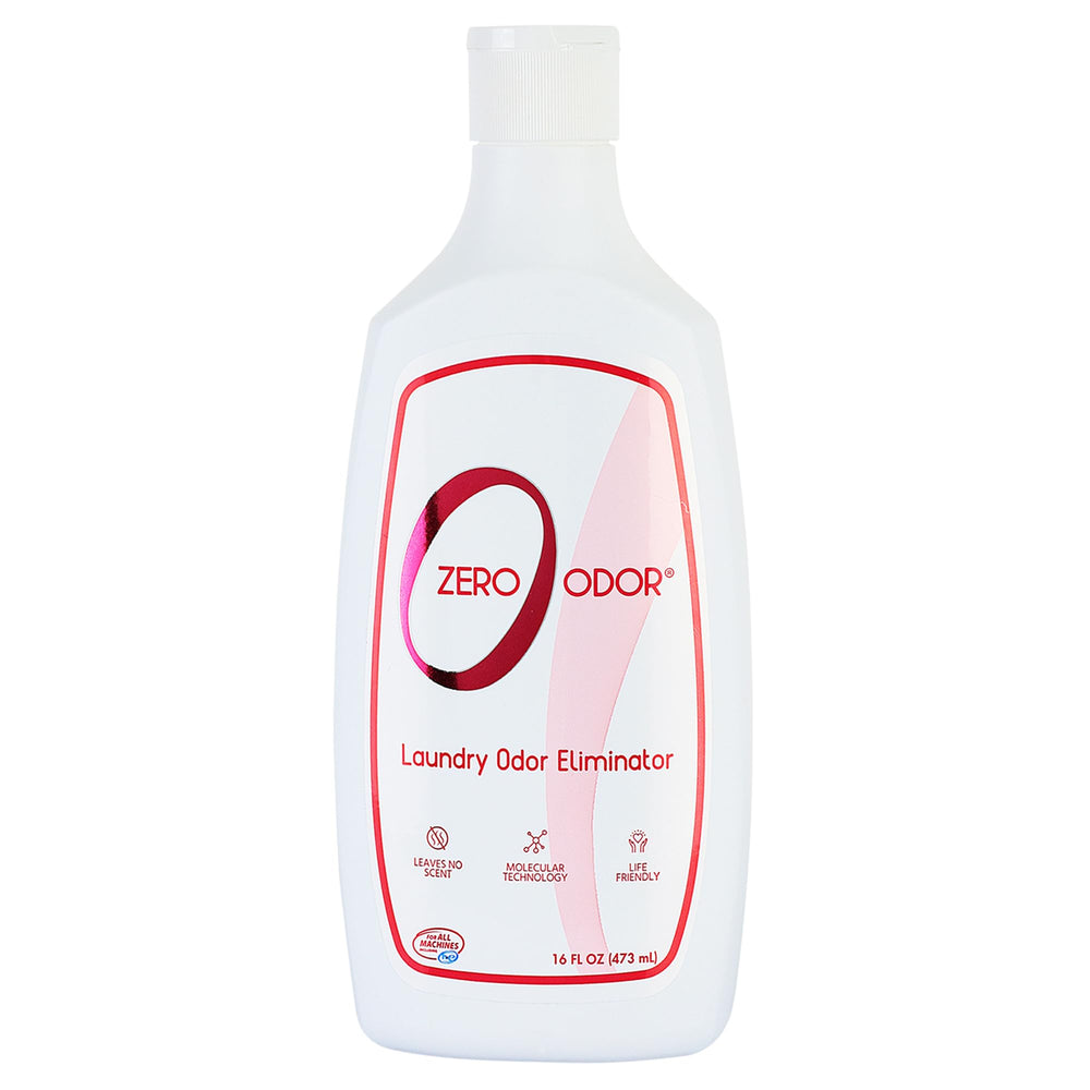 Zero Odor frasco delantero mostrando el envase y beneficio de neutralizar olores