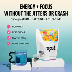 Zest bolsita piramidal en primer plano libera sabor y aroma intenso