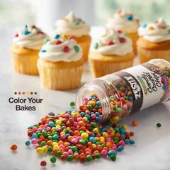 Zestix vertido sobre cupcake para decoración fácil y presentación rápida