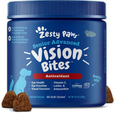 Zesty Paws envase frontal 90 ct mostrando formato y beneficios