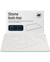 ZIKIBL tapete frontal blanco mostrando diseño minimalista y secado rápido