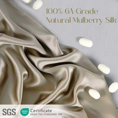 ZIMASILK close-up of 19 momme mulberry silk weave showing texture and long-lasting softness benefit