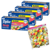 Ziploc frente caja 104 unidades mostrando cantidad y uso confiable