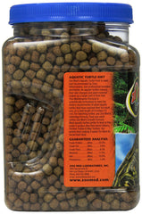 Zoo Med primer plano de pellets flotantes destacando textura y tamaño adecuado