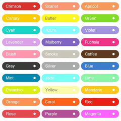 ZWIOT gama abierta de colores pastel mostrando variedad y armonía