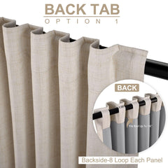 100% Blackout Shield panel colgado en ventana demostrando bloqueo de luz y privacidad