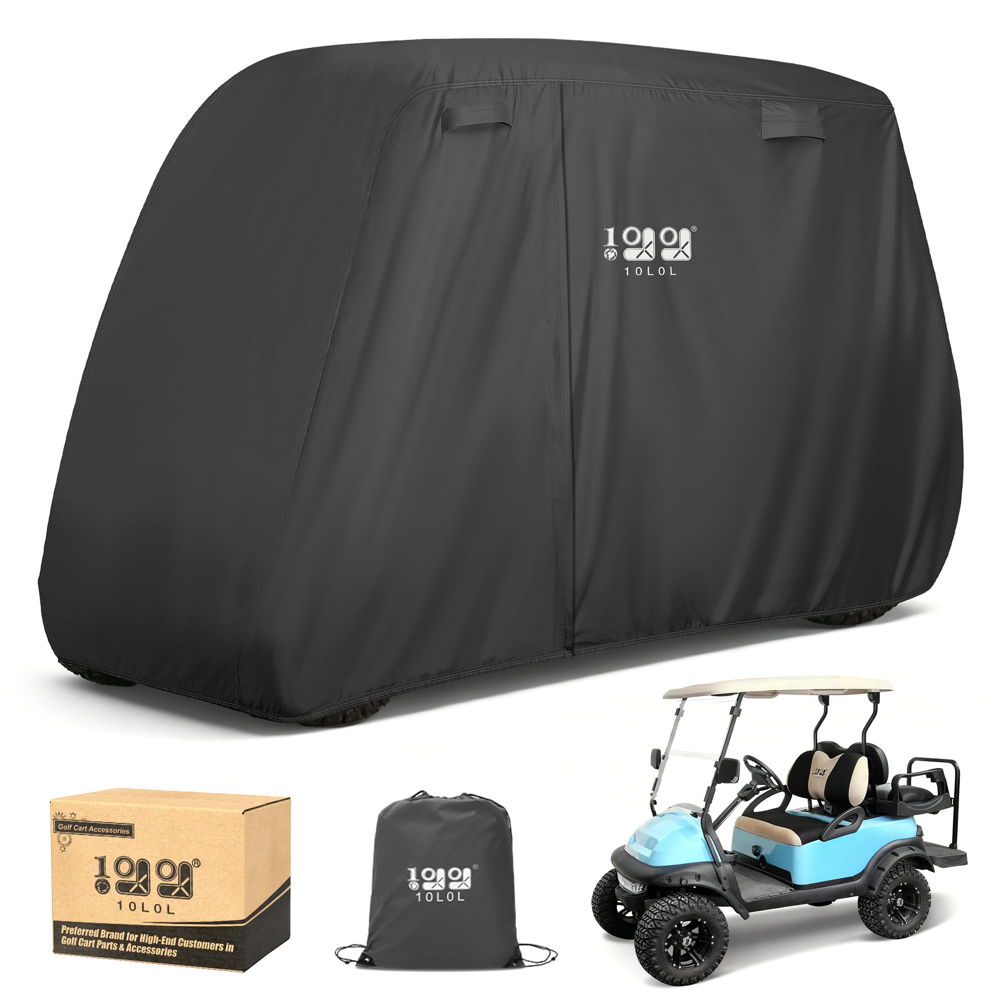 10L0L funda frontal cubriendo carrito, protección completa contra lluvia