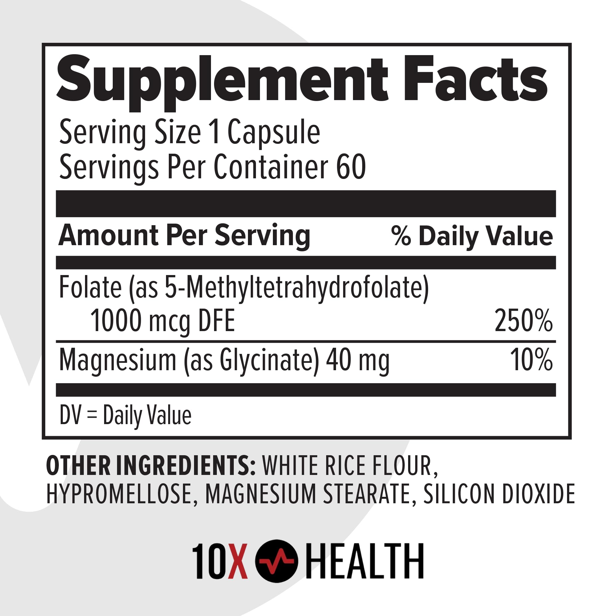 10X Health mano sosteniendo cápsula mostrando conveniencia de uso