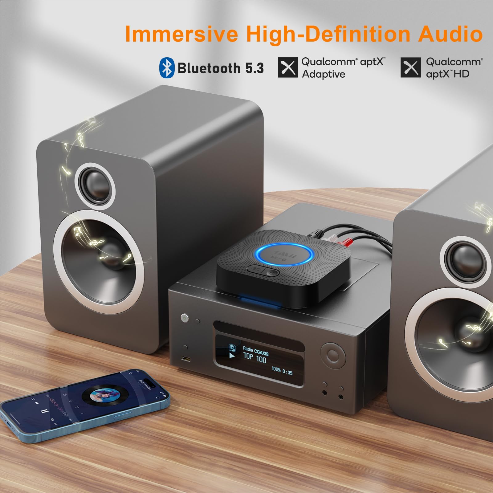 1Mii B06+ botón 3D resaltado para activar sonido envolvente