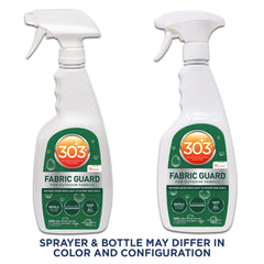 303 Products aplicación en cojín exterior mostrando protección instantánea