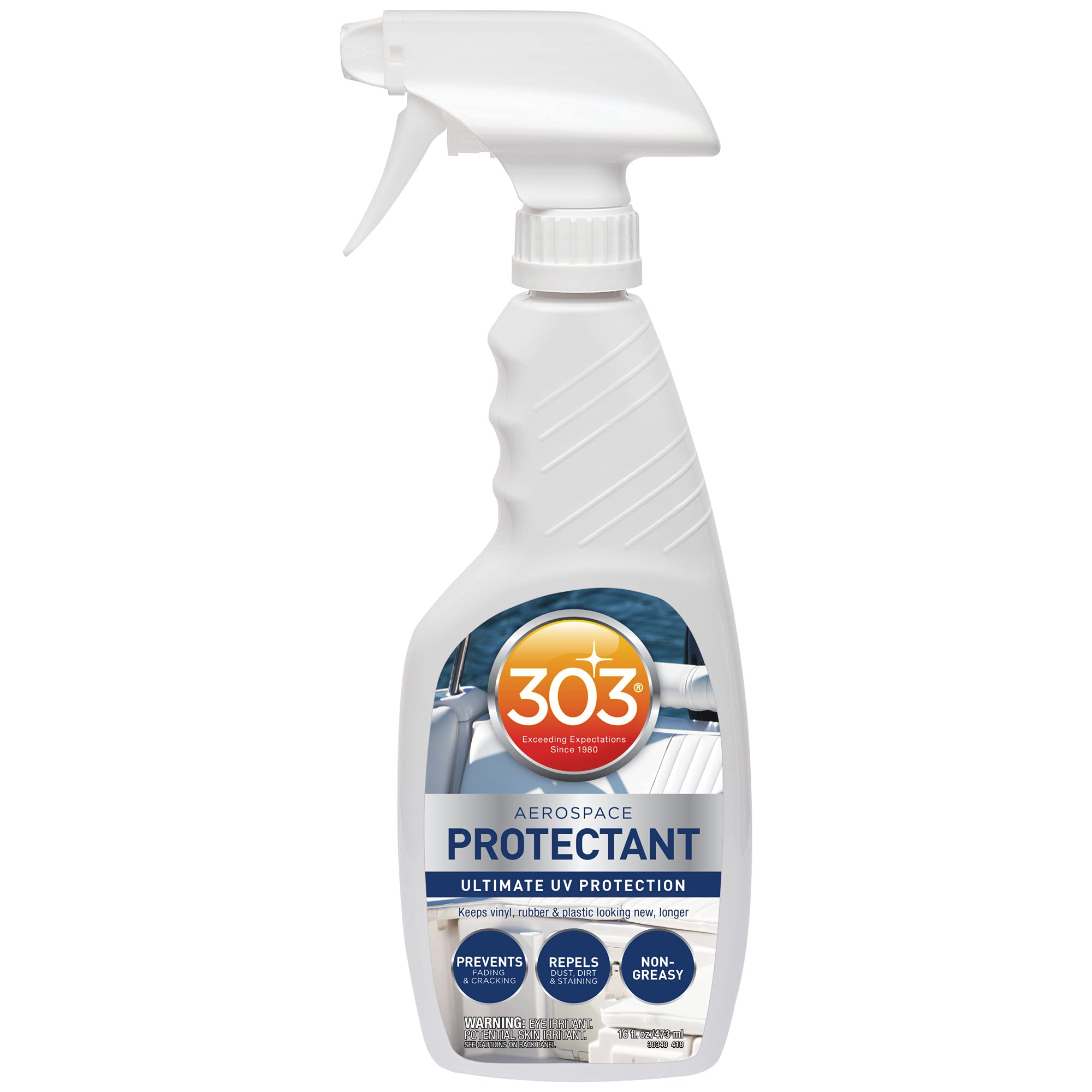 303 Products frente del envase mostrando bote de 16 oz y etiqueta