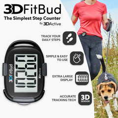 3DActive 3DFitBud pantalla grande con dígitos claros para lectura rápida
