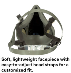 3M 6200 primer plano del material facial suave y duradero para sellado