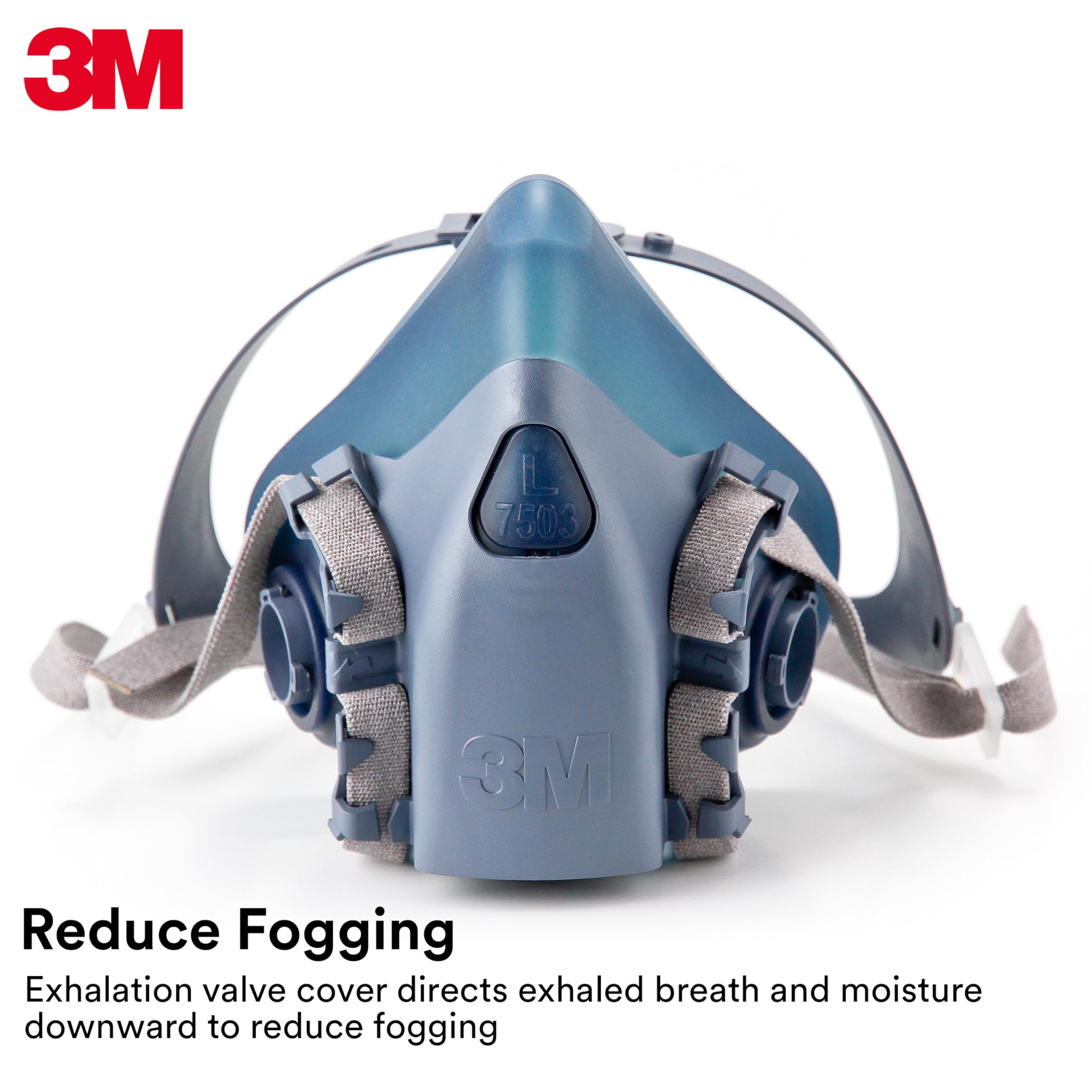 3M 7502 con cartucho bayoneta instalado para protección ampliada