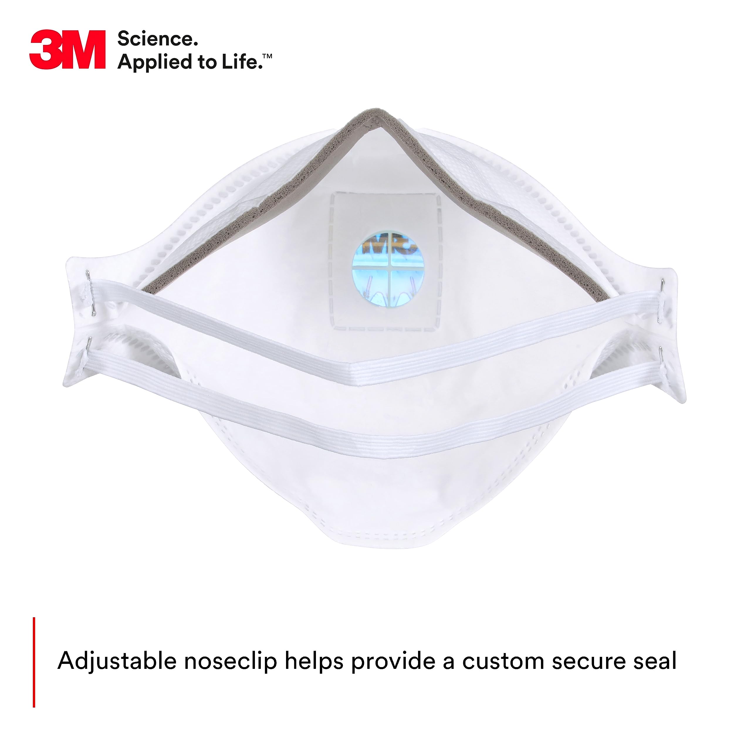 3M Aura 9211 respirador en uso por trabajador, adecuado para ambientes polvorientos