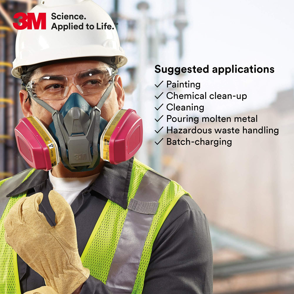 3M cartucho 60926 en ambiente industrial, ilustra uso en petroquímica y mantenimiento
