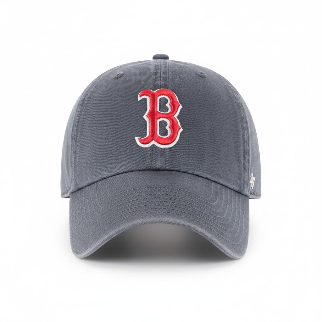 Detalle del bordado 47 Boston Red Sox mostrando calidad y durabilidad del hilo