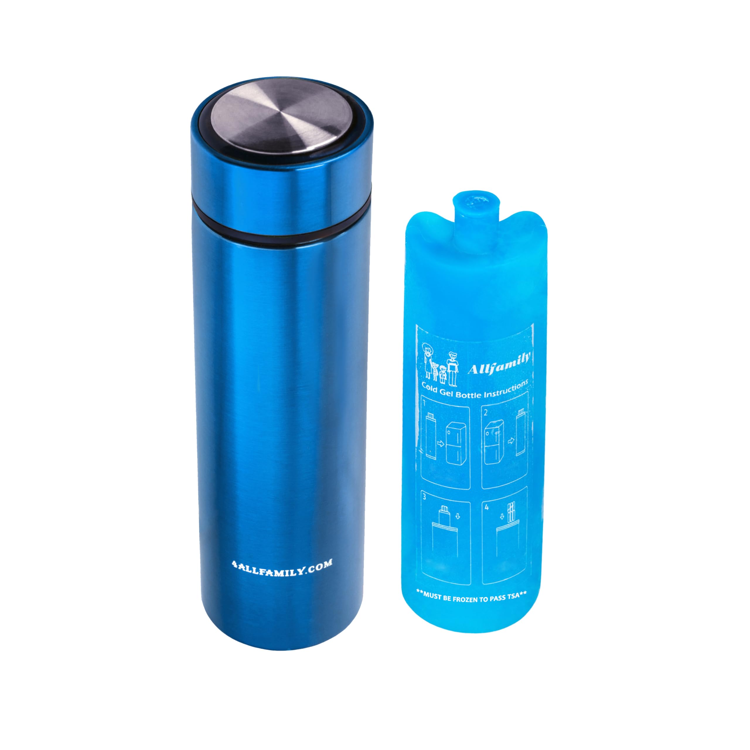 4ALLFAMILY estuche Nomad frontal azul mostrando diseño compacto y protección