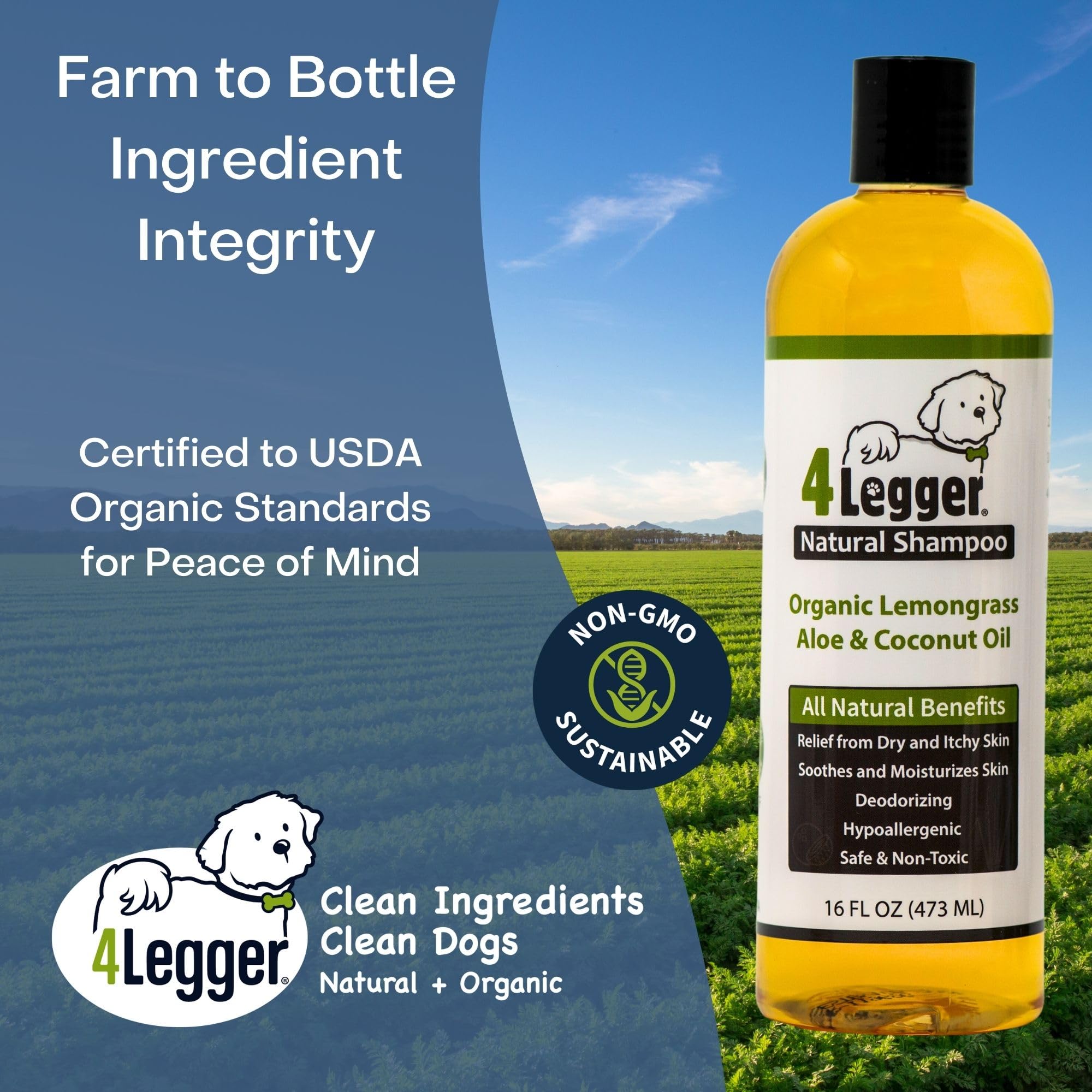 4Legger botella 16 oz junto a objeto para comparar tamaño