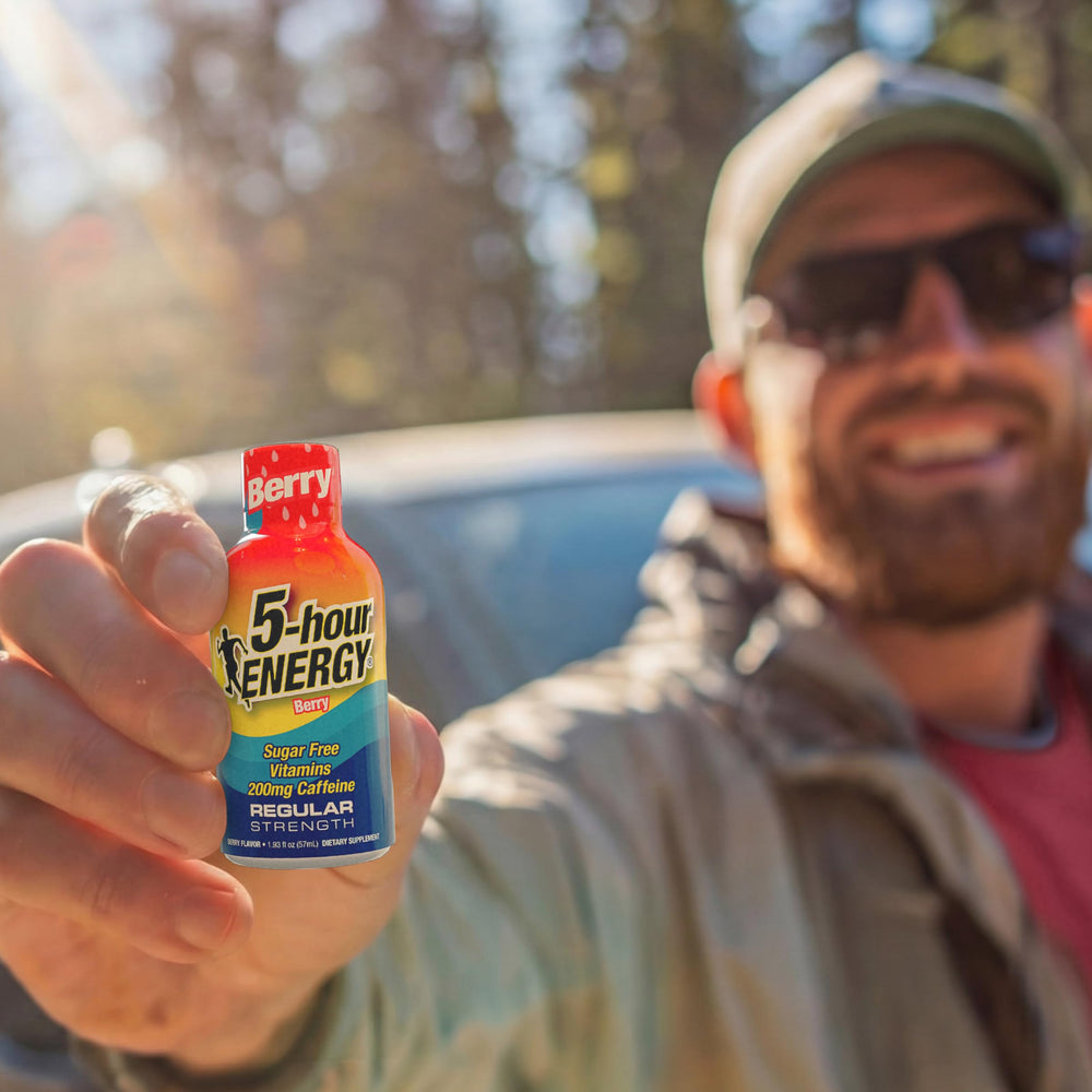 5-hour ENERGY caja abierta con 30 unidades lista para usar y compartir