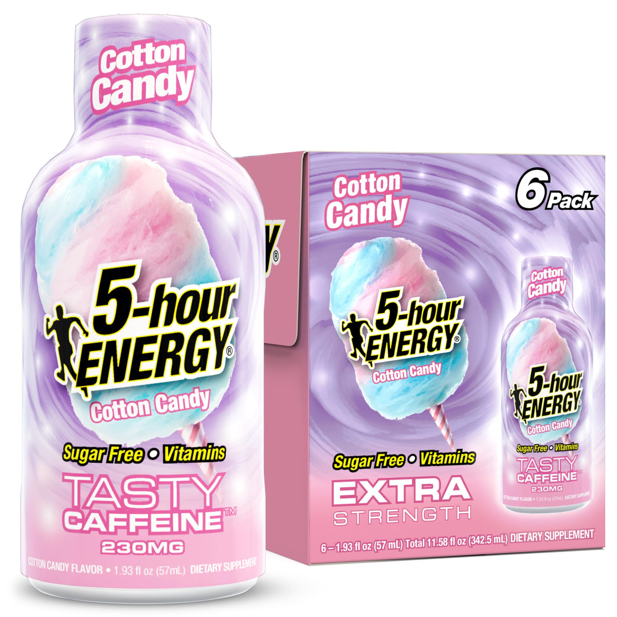 5-hour ENERGY botella frontal mostrando el envase y conveniencia