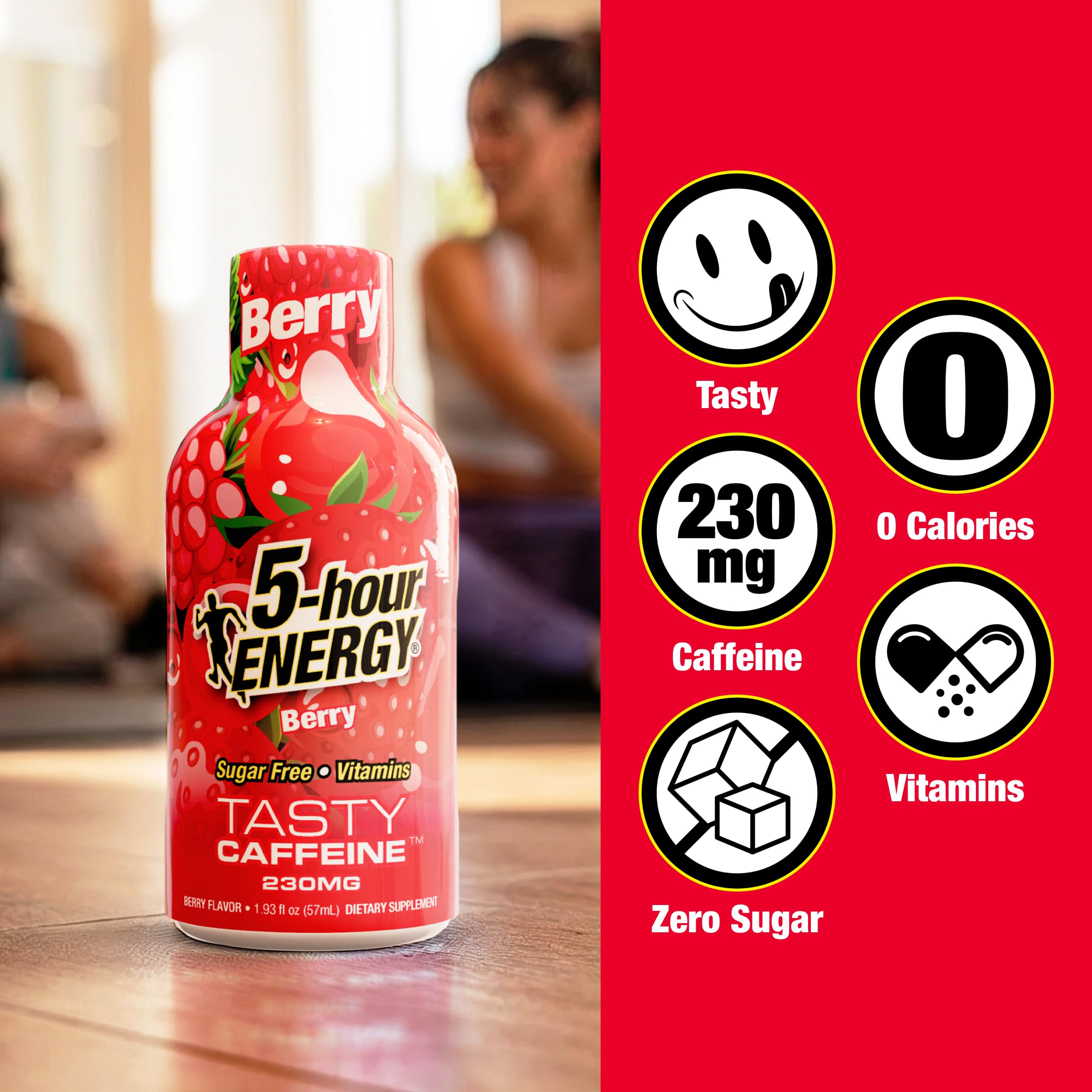 5-hour ENERGY shot dentro de una bolsa de portátil ideal para el día a día