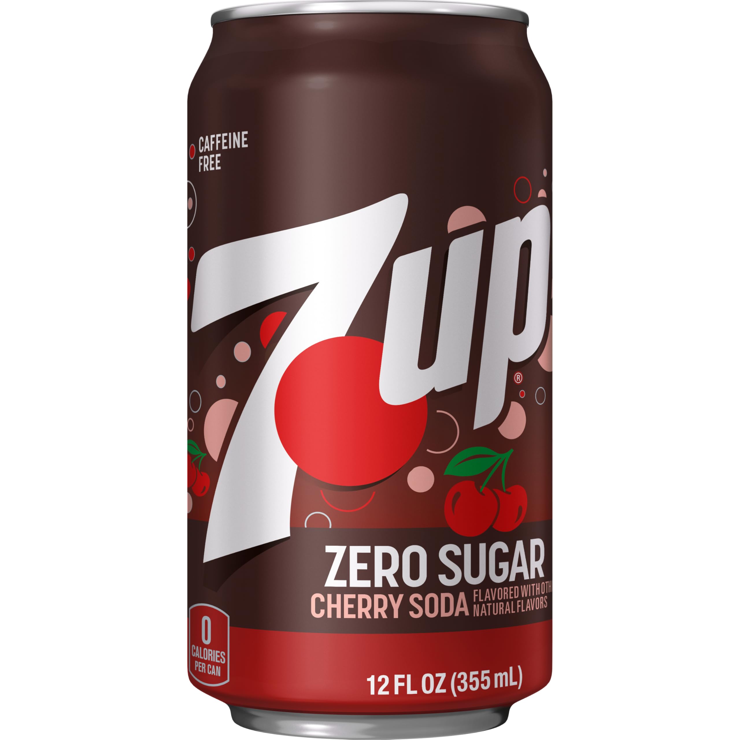 7UP lata sostenida en mano lista para beber, práctico y sin azúcar