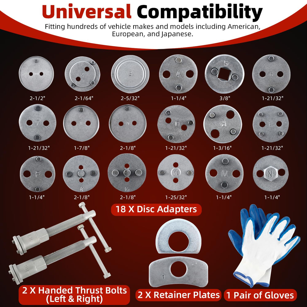 8MILELAKE top-down view of 18 adapters organized for broad vehicle coverage