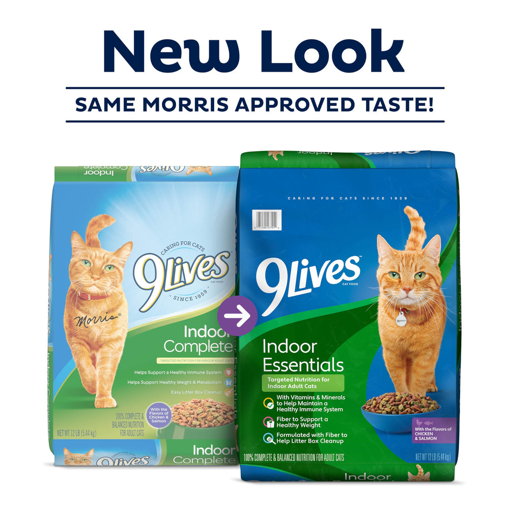 9Lives primer plano de croqueta para ver textura y atractivo masticatorio