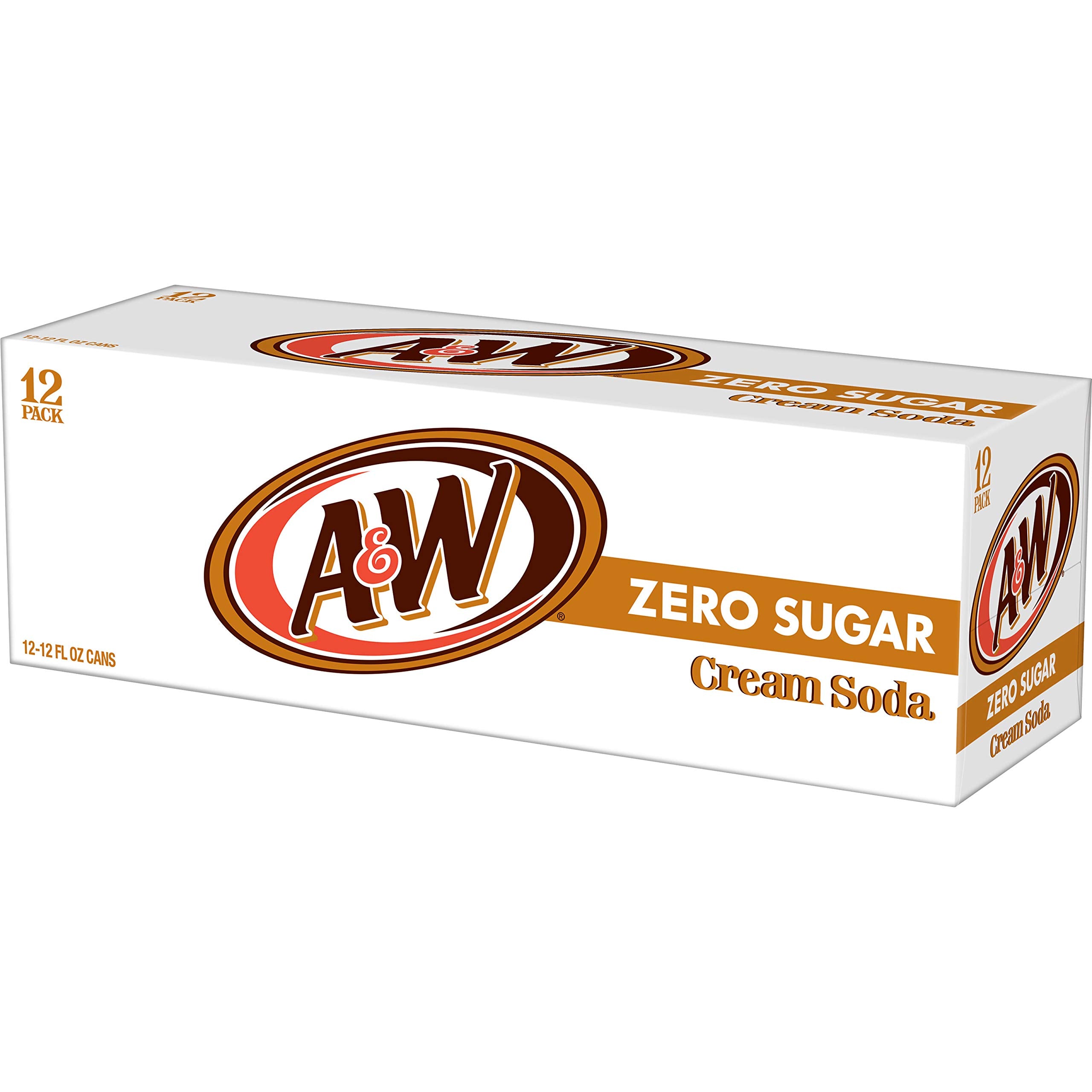 A&W etiqueta nutricional enfocada en cero azúcar y sin cafeína